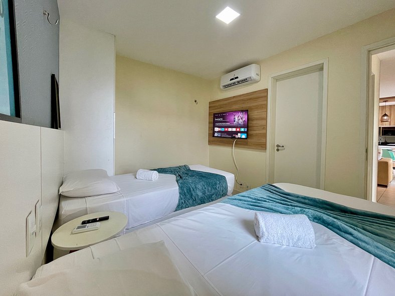 Apartamento exclusivo e completo no VG Sun Resort